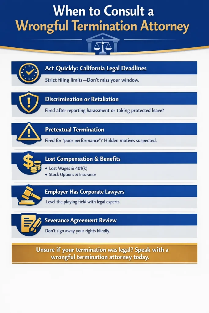 When to Consult a Wrongful Termination Attorney 