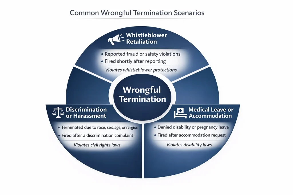 Common Scenarios for Wrongful Termination 
